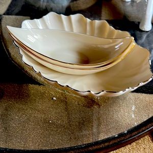 Candy Dishes with Gold Trim